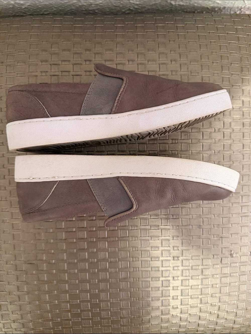 Vionic Women's Slip-On Sneakers in Taupe with White Sole - Picture 3 of 5